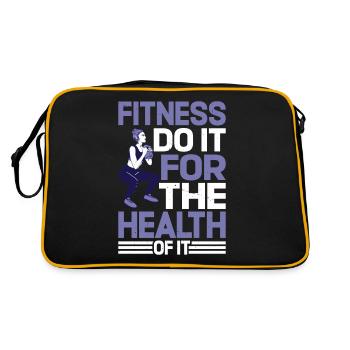 Fitness Faites-le pour la santé de celui-ci - Sac Retro - noir/or - Dos