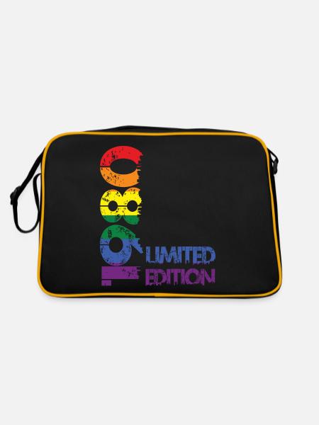 Édition limitée 1980 - Sac Retro - noir/or - Dos
