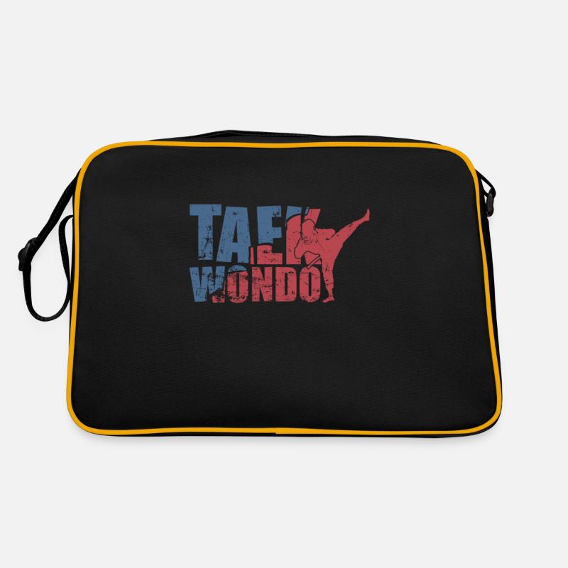 Taekwondo Kampfkunst Training fit Retro Tasche