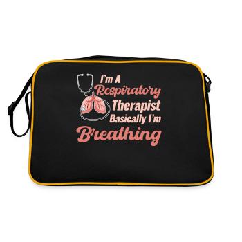 I'm a respiratory therapist, basically I'm - Retro Bag - black/gold - Back