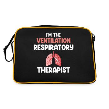 I am the Respiratory Therapist Pneumology - Retro Bag - black/gold - Back