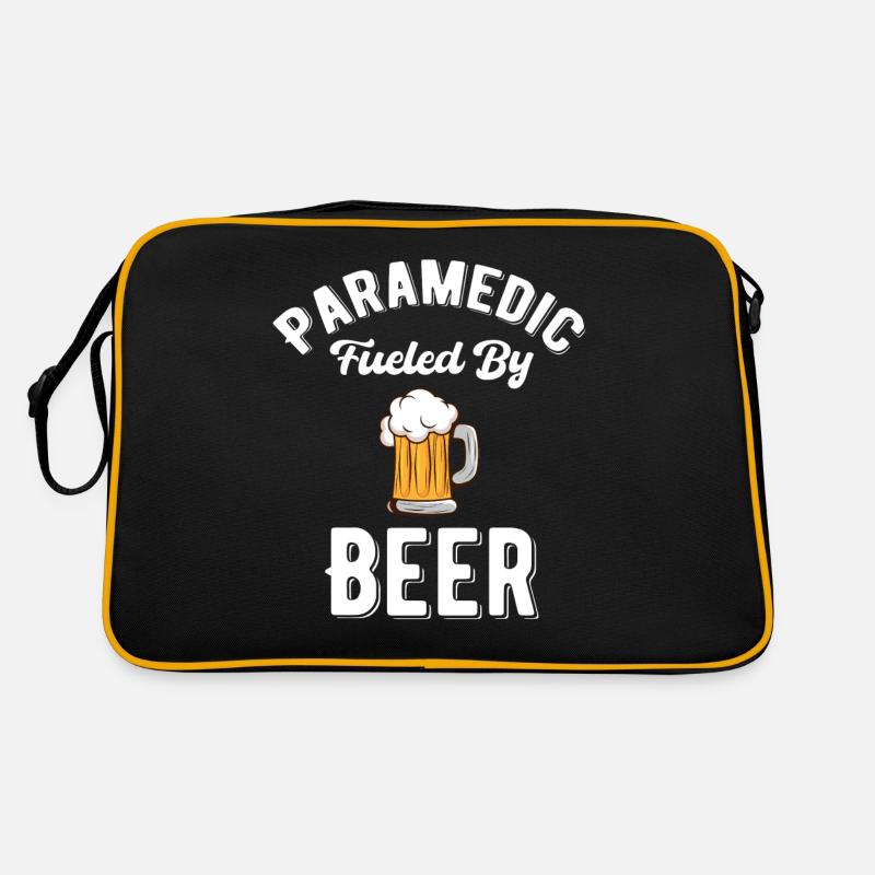Sanitäter Angetrieben Von Bierfreund Retro Tasche