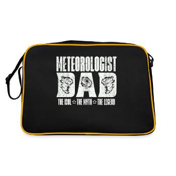 Meteorologist Dad The Idol The Weather Forecast - Retro Bag - black/gold - Back