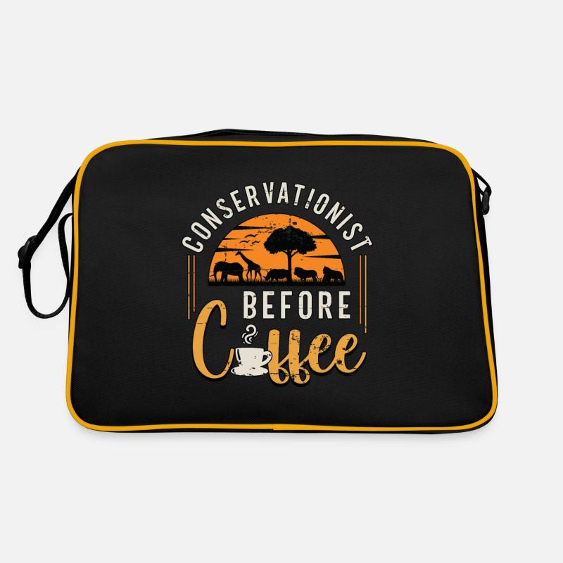 Conservationist Before Environment Coffee Lover Retro Tasche