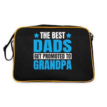Grandpa Gifts - Retro Tasche - Schwarz/Gold - Hinten