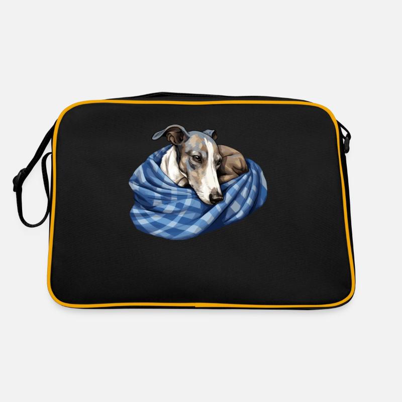 Mignon chien chiot lévrier Sac Retro