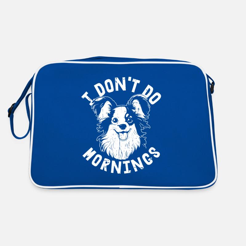 Papillon Funny I Don't Do Mornings Retro Bag