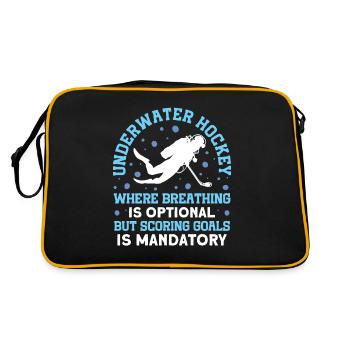 Les buts de but de hockey subaquatique sont obligatoires - Sac Retro - noir/or - Dos
