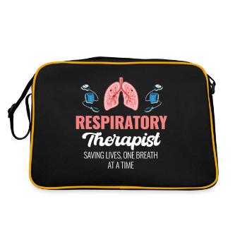 Un inhalothérapeute sauve des vies, souffle par souffle - Sac Retro - noir/or - Dos