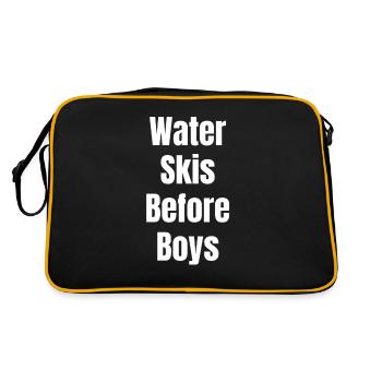Ski Nautique Devant Garçons Filles Jet Ski Sports Nautiques - Sac Retro - noir/or - Dos