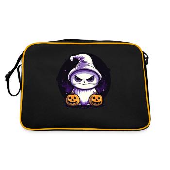 Halloween Décoration Chat Kawaii Cadeau - Sac Retro - noir/or - Dos