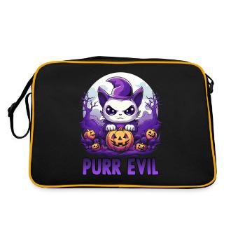 Halloween Cats Costume Trick or Treat Halloween - Retro Bag - black/gold - Back