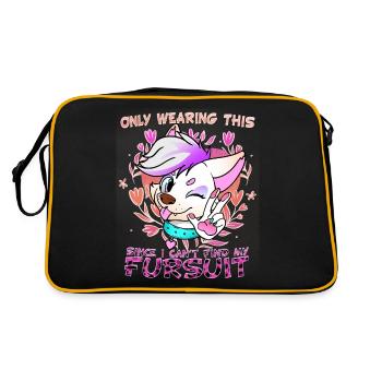 Only wearing this since I can't wear my fursuit - Retro Bag - black/gold - Back