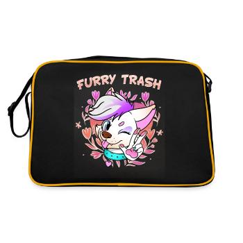 Furry Trash I Furries Convention I Anime Cosplay - Sac Retro - noir/or - Dos