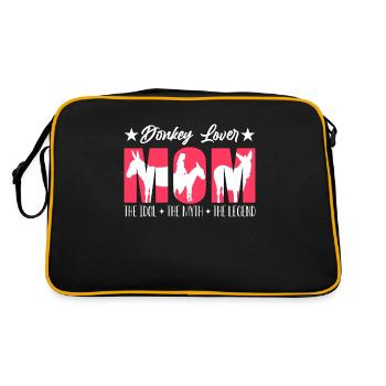 Maman amoureuse de l’âne L’idole L’éleveur d’âne mythe - Sac Retro - noir/or - Dos