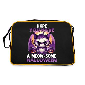 Kawaii Anime Cats Costume Halloween Anime Cats - Retro Bag - black/gold - Back