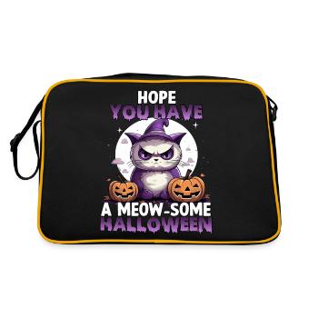 Grumpy Katzen Costume d'Halloween chats - Sac Retro - noir/or - Dos