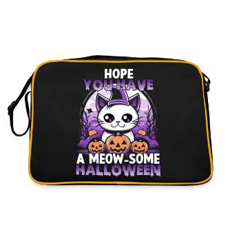 Costume d'Halloween de chat kawaii pour les fans - Sac Retro - noir/or - Dos