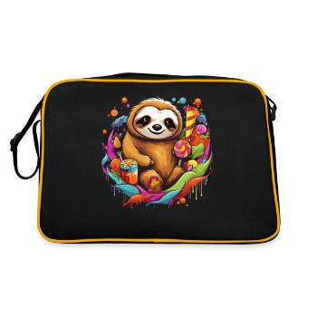 Doux bonbon paresseux Halloween Costume d'entrée - Sac Retro - noir/or - Dos