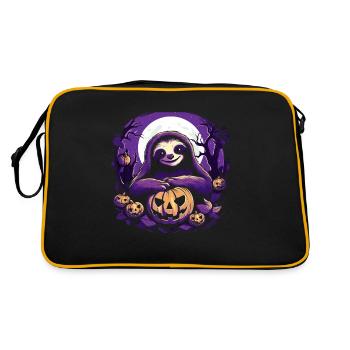 Tenue de paresseux mignon d'Halloween Fête - Sac Retro - noir/or - Dos