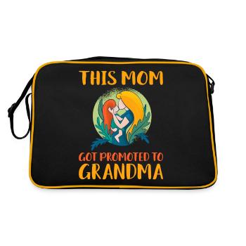 Grandma Gifts - Retro Tasche - Schwarz/Gold - Hinten