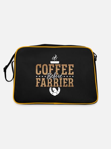 Le café du maréchal-ferrant avant l’amateur de café de l’orfèvre - Sac Retro - noir/or - Dos