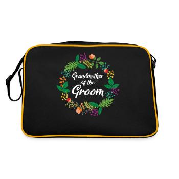 Grandma Gifts - Retro Tasche - Schwarz/Gold - Hinten