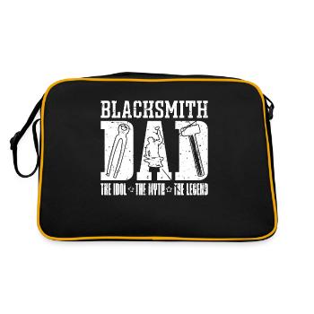 Blacksmith Dad The Idol The Myth The Metalsmith - Retro Bag - black/gold - Back
