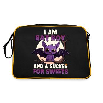 Kawaii Halloween Costume chauve-souris Bat Boy - Sac Retro - noir/or - Dos