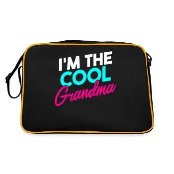 Grandma Gifts - Retro Tasche - Schwarz/Gold - Hinten