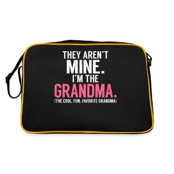 Grandma Gifts - Retro Tasche - Schwarz/Gold - Hinten