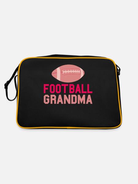 Grandma Gifts - Retro Tasche - Schwarz/Gold - Hinten