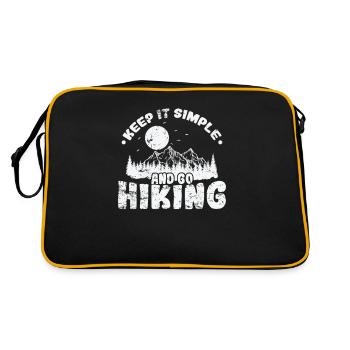 Restez simple et faites de la randonnée en plein air - Sac Retro - noir/or - Dos