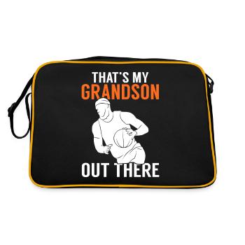 Grandma Gifts - Retro Tasche - Schwarz/Gold - Hinten