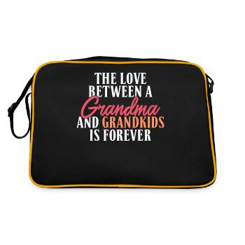 Grandma Gifts - Retro Tasche - Schwarz/Gold - Hinten