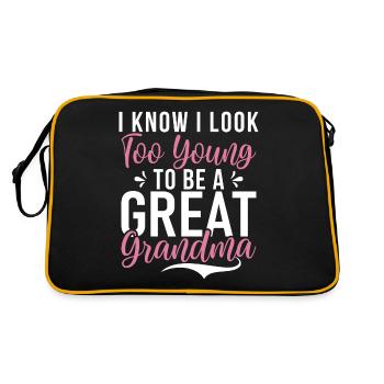 Cadeaux arrière-grand-mère - Sac Retro - noir/or - Dos