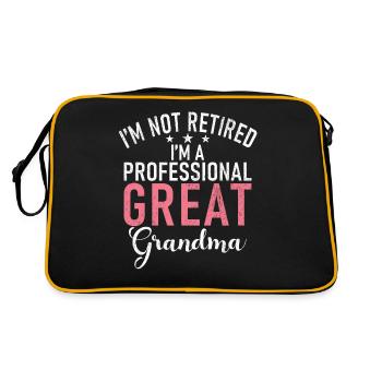 Cadeaux arrière-grand-mère - Sac Retro - noir/or - Dos
