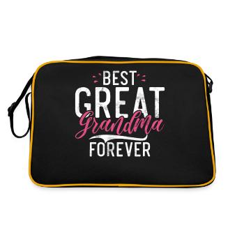 Cadeaux arrière-grand-mère - Sac Retro - noir/or - Dos