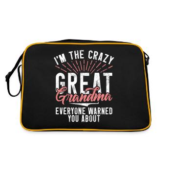 Cadeaux arrière-grand-mère - Sac Retro - noir/or - Dos
