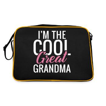 Cadeaux arrière-grand-mère - Sac Retro - noir/or - Dos