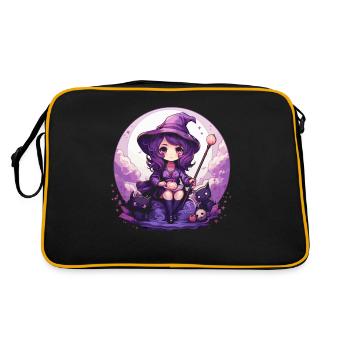 Chibi Sorcières Costume d'Halloween pour les fans - Sac Retro - noir/or - Dos