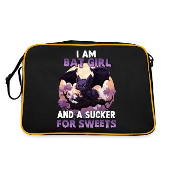 Halloween Costume Bat Girl Kawaii Anime Cosplay - Sac Retro - noir/or - Dos