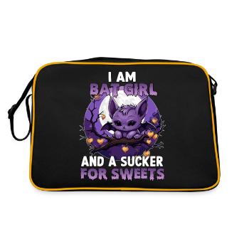 Halloween Costume Bat Girl Cosplay Kawaii - Sac Retro - noir/or - Dos