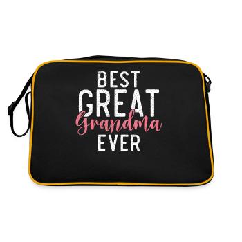 Cadeaux arrière-grand-mère - Sac Retro - noir/or - Dos