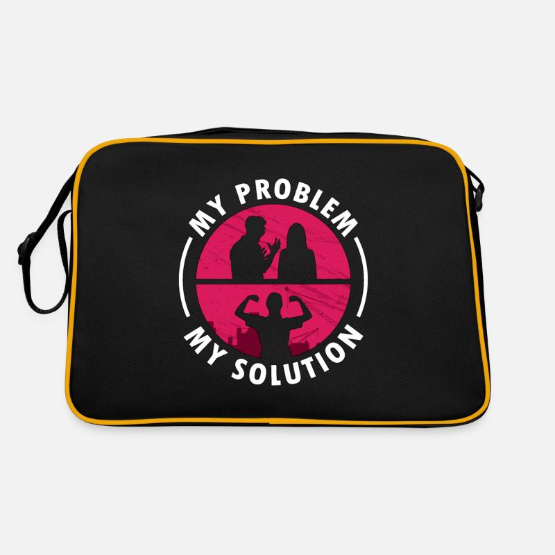 Ironworker My Problem My Pictogram Mom Metalworker Retro Tasche