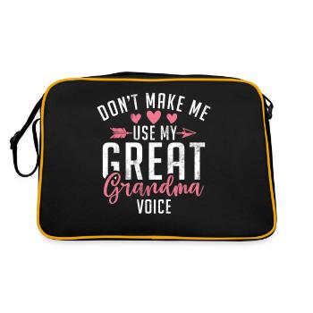Cadeaux arrière-grand-mère - Sac Retro - noir/or - Dos