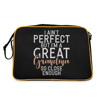 Cadeaux arrière-grand-mère - Sac Retro - noir/or - Dos