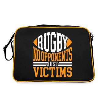 Rugby No Opponents Just Victims 6 - Retro Bag - black/gold - Back
