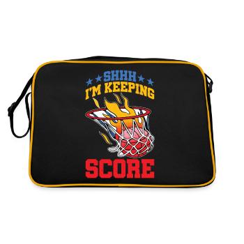 Chut, je garde le score 20 - Sac Retro - noir/or - Dos