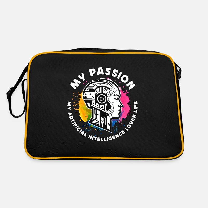 Artificial Intelligence My Passion My Programmer Retro Tasche
